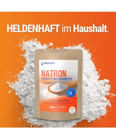 Maxxi Clean 5.4 kg Soda Powder | High-Purity Baking & Cleaning Powder | 900 g (6-Pack) | Sodium Hydrogen Carbonate for Kitchen & Household Use - International Shipping Available - Buy Online on GoSupps.com