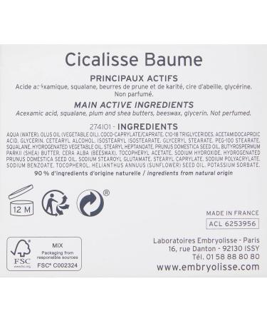  Embryolisse Embryolisse Cicalisse Skin Protection and Repair Balm 40 g - Buy Online on GoSupps.com