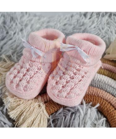 Royal Icon Baby Booties 0-3 Months | Warm & Safe Newborn Slippers for Baby Boys & Girls | Soft & Stylish Ri403 Pink Ri1045 - Buy Online on GoSupps.com
