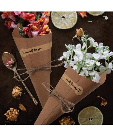 Alipis 50pcs Cone Cake Tube Flower Wrapping Paper Wrapping Paper Black Kraft Paper Cones Flowers Cutter Kraft Paper Color 15x15x0.1cm - Buy Online on GoSupps.com