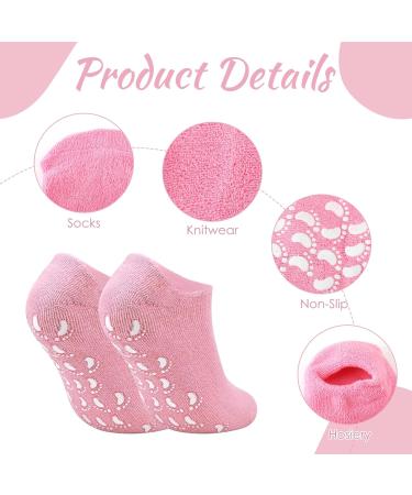 Moisturizing Gel Socks - 2 Pairs for Cracked Dry Feet | Anti-Slip Design | Ladies Spa Foot Care Set - Reusable Footlock Socks - Buy Online on GoSupps.com