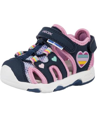 Geox Baby Girl's B Sandal Multy 3.5 UK Child Navy Multicolor