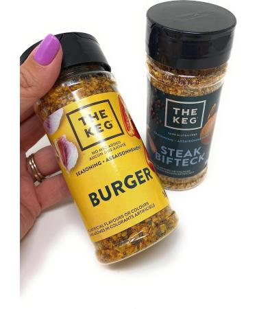 The Keg Summer Seasoning Bundle - Includes The Keg Steak Seasoning (180 g) and The Keg Burger Seasoning (165 g) - Buy Online on GoSupps.com