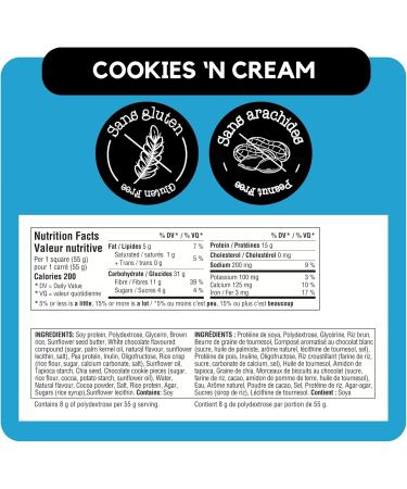 GoKrisp Energy Square by Jimmy Sevigny 15 gr Protein Pastry Cookies 'n Cream Protein Snacks Nut & Peanut Free Gluten Free |12-Pack Cookies And Cream - Buy Online on GoSupps.com