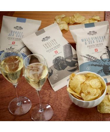Ultimate Snacks Gift Set - Biltong, Chorizo Thins, Baron Bigod Cheese & Onion, Gentleman's Relish, Malt Vinegar & Sea Salt, Dorset Sea Salt, English Truffle Crisps | 7 Flavours - Buy Online on GoSupps.com