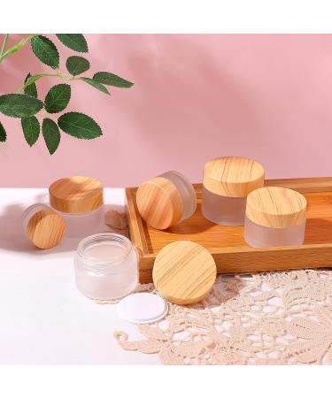 30ml Frosted Glass Cosmetic Containers with Leakproof Lids - 4 Pack - Ideal for DIY Makeup, Lip Scrub, Lotions, and Eye Creams - Buy Online on GoSupps.com