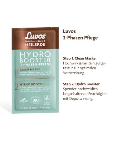 Luvos Hydro Booster with Clean Mask - Instant Effect Cream | 2x7.5 ml | International Shipping - Buy Online on GoSupps.com
