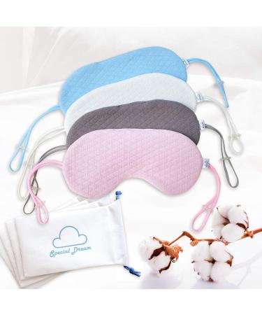 Special Dream Organic Cotton Sleep Mask Pink | Eye Mask for Sleeping Blackout | Blindfold | Best Sleep Night Face Mask Eye Cover for Men Women | Adjuster not Band Type | Zero Eye & Head Pressure - Buy Online on GoSupps.com