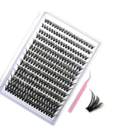 Glue free version Lash Clusters 60D-D-9-16MIX Ayido 200 Clusters False Eyelash 60P Individual Lashes Cluster DIY Eyelash Extensions at Home