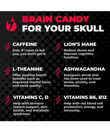 Dripz Energy Cherry Bomb Nootropic Energy & Focus Tablets Brain Fog Support & Productivity Booster 25 Count - Buy Online on GoSupps.com