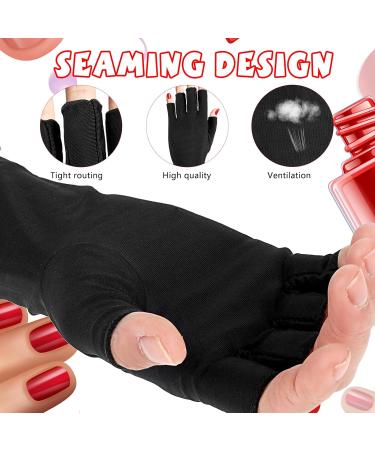 Abeillo 2Pairs UV Gloves for Gel Manicures UPF 50+ UV Nail Protection Gloves UV Light Gloves for Gel Nails Lamp Fingerless UV Gloves Prevent Hands from UV Harm (Pink Purple) - Buy Online on GoSupps.com