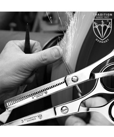 THREE SWORDS Stainless Steel Professional Hair Scissors & Thinning Scissors Set with Comb - Premium Hair Cutting Tools for Stylists - International Shipping Available - Buy Online on GoSupps.com