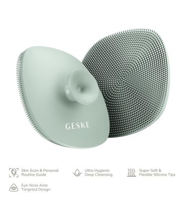 Geske SmartAppGuided 4-in-1 Facial Brush | Silicone Cleaning Device for Professional Skin Care | Soft Handle & Gentle Cleaning Solution - Perfect for Healthy Skin - Buy Online on GoSupps.com