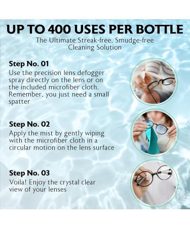 Purity Fog Stopper & Lens Cleaner Spray - Anti Fog Solution for Glasses Goggles & Masks - 2oz Fog Blocker & Anti-Static Cleaner - Buy Online on GoSupps.com