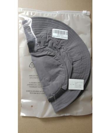 Huakunda Men's Sun Hat UPF 50+ | UV Protection Angler Hat with Chin Strap | Foldable Safari Hat | Wide Brim Dark Gray for Outdoor Travel - Buy Online on GoSupps.com