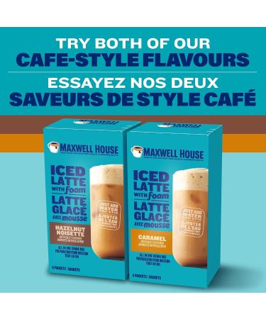 Maxwell House Caramel Iced Latte with Foam Drink Mix 165 g 6 Packets - Buy Online on GoSupps.com