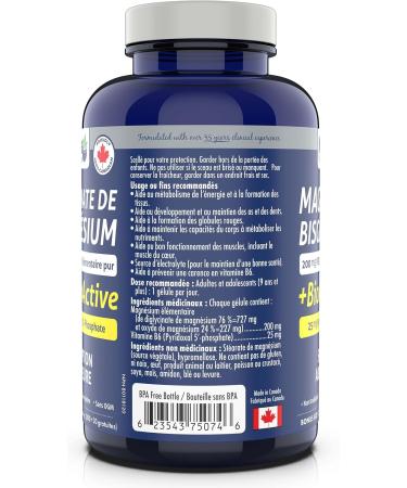 Naka Platinum Magnesium Bisglycinate (400mg PURE Elemental Magnesium) + BioActive B6 (15mg Pyridoxal 5' Phsphate) Unflavour Made in Canada (230 vcaps) 230 Count (Pack of 1) - Buy Online on GoSupps.com