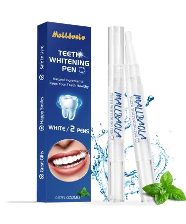 Teeth Whitening Pen(2 Pens), Tooth Whitening Pen for Bright White Teeth, Teeth Whitening Gel for Oral Care, Fast Removes Years of Stains, No Sensitivity, Effective and Painless Teeth Whitener