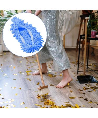 Tabanzhe Washable Dust Mop Slippers - Multi-Functional Floor Cleaning Shoe Covers for a Reusable and Convenient Cleaning Experience (Pink/Blue) - Buy Online on GoSupps.com