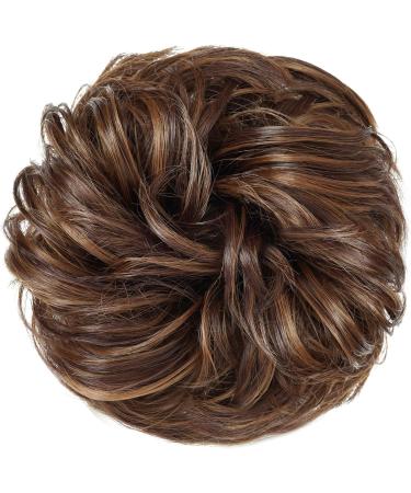 Yamel Messy Bun Hair Piece - Light Auburn/Dark Auburn Updo Extension for Women - Buy Online on GoSupps.com