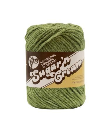 Lily Sugar 'N Cream The Original Solid Yarn  2.5oz  Medium 4 Gauge  100% Cotton - Sage Green - Machine Wash & Dry