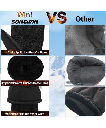 Songwin Waterproof Winter Gloves - Thinsulate Touchscreen Cycling Skiing & Hiking Gloves for Men & Women - Buy Online on GoSupps.com