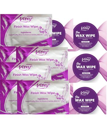 Pre & Post Wax Wipes Soothe and Nourish Skin Before and After Body Waxing. 20 Wipes  - Buy Online on GoSupps.com