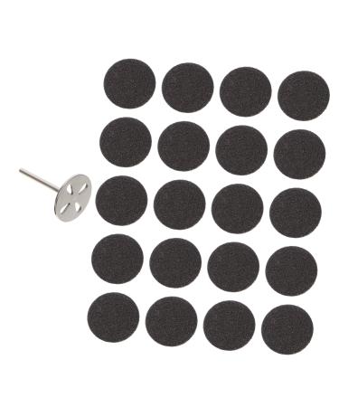 Beavorty 4 Sets Nail Polishing Sheets Manicure disc bit Stainless Steel Disc Sanding Paper Manicure Sandpaper Foot File Sandpaper Disc Nail Forms Grinding feet Nail Drill Stainless Steel