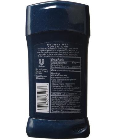 Degree Men MotionSense Antiperspirant Deodorant Adventure 2.7 oz - Long-lasting Sweat Protection & Freshness for Active Men | Shop Internationally - Buy Online on GoSupps.com
