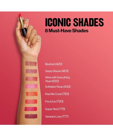 Revlon Super Lustrous Lipstick in Sky Line Pink (025) - Moisturizing Creamy Formula with Vitamin E and Avocado Oil - Buy Online on GoSupps.com