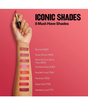 Revlon Super Lustrous Lipstick in Cherry Blossom (028) - Moisturizing Formula with Vitamin E and Avocado Oil - Buy Online on GoSupps.com