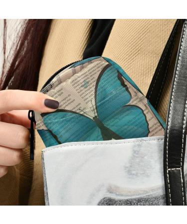 Pfrewn 7-Day Pill Organizer Case - Vintage Blue Butterfly Travel Pouch for Vitamins & Supplements - Portable Weekly Medicine Holder - Buy Online on GoSupps.com
