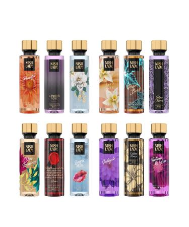 NishLady Fragrance Mist PEACEFUL 260 ml | VEGAN | CRUELTY FREE | Long Lasting Scent | Moisturising Body Mist - Buy Online on GoSupps.com