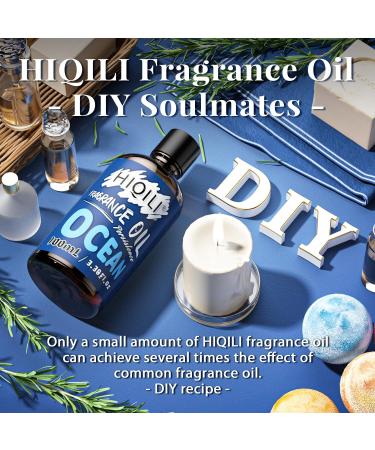 HIQILI Ocean Fragrance Oil 100ml - Clean Fresh Scent for Diffuser Car Freshies Candle Making & Soap - 3.38 Fl Oz - Buy Online on GoSupps.com
