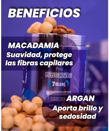 Leche Pal Pelo 7 Oleos Hair Repair Mask - Argan Shea Butter Macadamia & Coconut - 27fl.oz for Healthy Silky & Shiny Hair - Buy Online on GoSupps.com