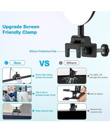 4-inch Video Conference Ring Light for Computer, Laptop & Monitor - Clip-on Small Ring Light for Zoom Meetings, Live Streaming, Online Teaching & Interviews - Buy Online on GoSupps.com