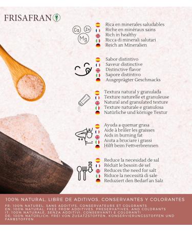FRISAFRAN | Fine Himalayan Pink Salt 500g | Natural Himalayan Salt | Himalayan pink salt | salt | No additives | Himalayan salt | pink Himalayan salt | coarse salt | regenerating salt | healthy digestion - Buy Online on GoSupps.com