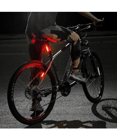Bike Tail Light USB Rechargeable - Super Bright LED Rear Bicycle Light | 6 Lighting Modes for Road & Mountain Cycling Safety (Red) - Buy Online on GoSupps.com