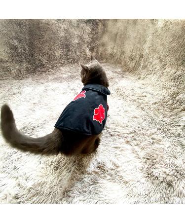 RELABTABY Cat Cloak Costume - Halloween Anime Pet Clothes for Cosplay & Ninja Cloak Christmas, Cute Party Dog Cape, Black (One Size) - Buy Online on GoSupps.com