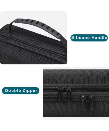 Canboc Diabetic Supplies Travel Case - Organizer for Glucose Meter, Test Strips, Lancets, Insulin Pens & More - Black - Buy Online on GoSupps.com