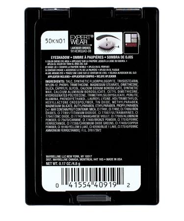 Maybelline Expert Wear Eyeshadow Quad Lavender Smokes 0.17 oz - Long-lasting Eye Makeup - Buy Online on GoSupps.com