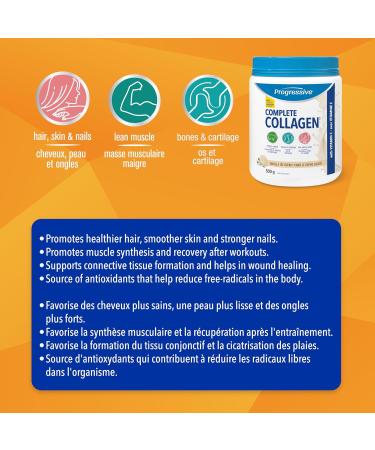 Progressive Complete Collagen Vanilla Ice Cream Vanilla Ice Cream 500 g - Buy Online on GoSupps.com