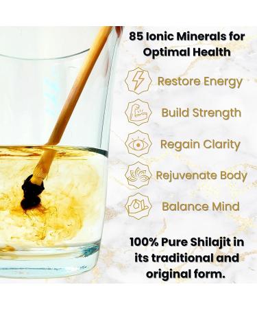 Black Lotus Shilajit Resin 15g - Raw Fulvic Acid Complex from Siberian Mountains - 85 Minerals for Energy, Focus & Immune Support - Buy Online on GoSupps.com