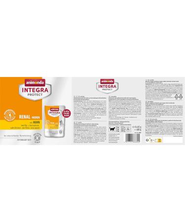Animonda Integra Protect Wet Cat Food - Adult Renal Health Kidney Support Chicken & Vegetables | 8 x 85g Pack - Buy Online on GoSupps.com