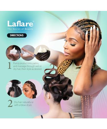 Shop Laflare Travel Size Mousse Foam - Hair Styling Shine & Volume for Braid & Locs (Musk) | International Shipping Available - Buy Online on GoSupps.com