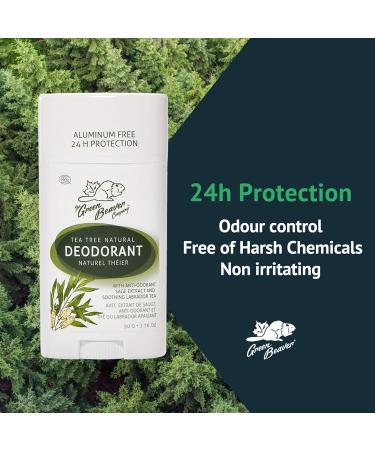 Green Beaver All Natural Body Deodorant Paraben & Aluminum-Free Vegan For Normal & Sensitive Skin Tea Tree 2-pack Tea Tree (2 Pack) - Buy Online on GoSupps.com