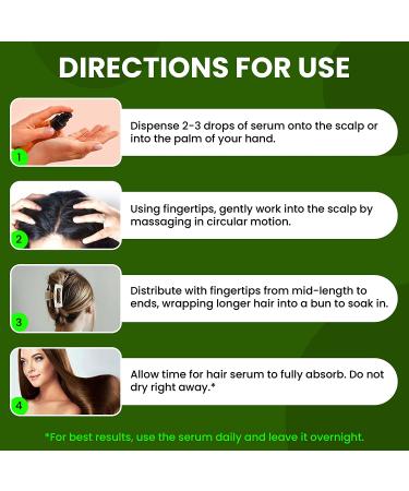 Biotin Hair Growth Serum by Pureauty Naturals - 2 Fl Oz - Topical Oil for Thicker Hair - Men & Women - Hair Loss Treatment - Buy Online on GoSupps.com