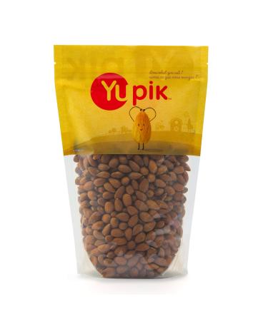 Yupik Roasted Unsalted Almonds 1 kg 6 Count Gluten-Free Kosher Vegan Whole Nuts No Added Salt Lightly Roasted Crunchy Source of Fiber Healthy Snacks 6 kg
