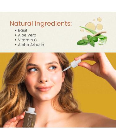 Ayra Organic Brightening Vitamin C Face Serum 1 Fl Oz | skin glow serum with Hyaluronic Acid Alpha Arbutin & Aloe Vera Extract | Organic & Eco-Friendly Skincare | Ideal for Dark Spots & Dull Skin - Buy Online on GoSupps.com
