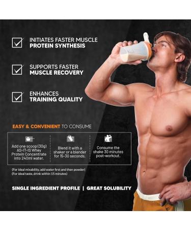 AS-IT-IS Nutrition Whey Protein Concentrate 80% - 1kg | Unflavoured Non-GMO Gluten-Free Pure & Preservative-Free | International Shipping Available - Buy Online on GoSupps.com